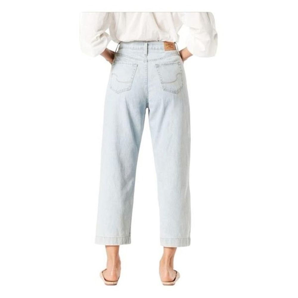 Levi's Jeans Light Blue Wash High-Rise Loose Fit Cropped Wide Leg, Sz 6(W28),NWT